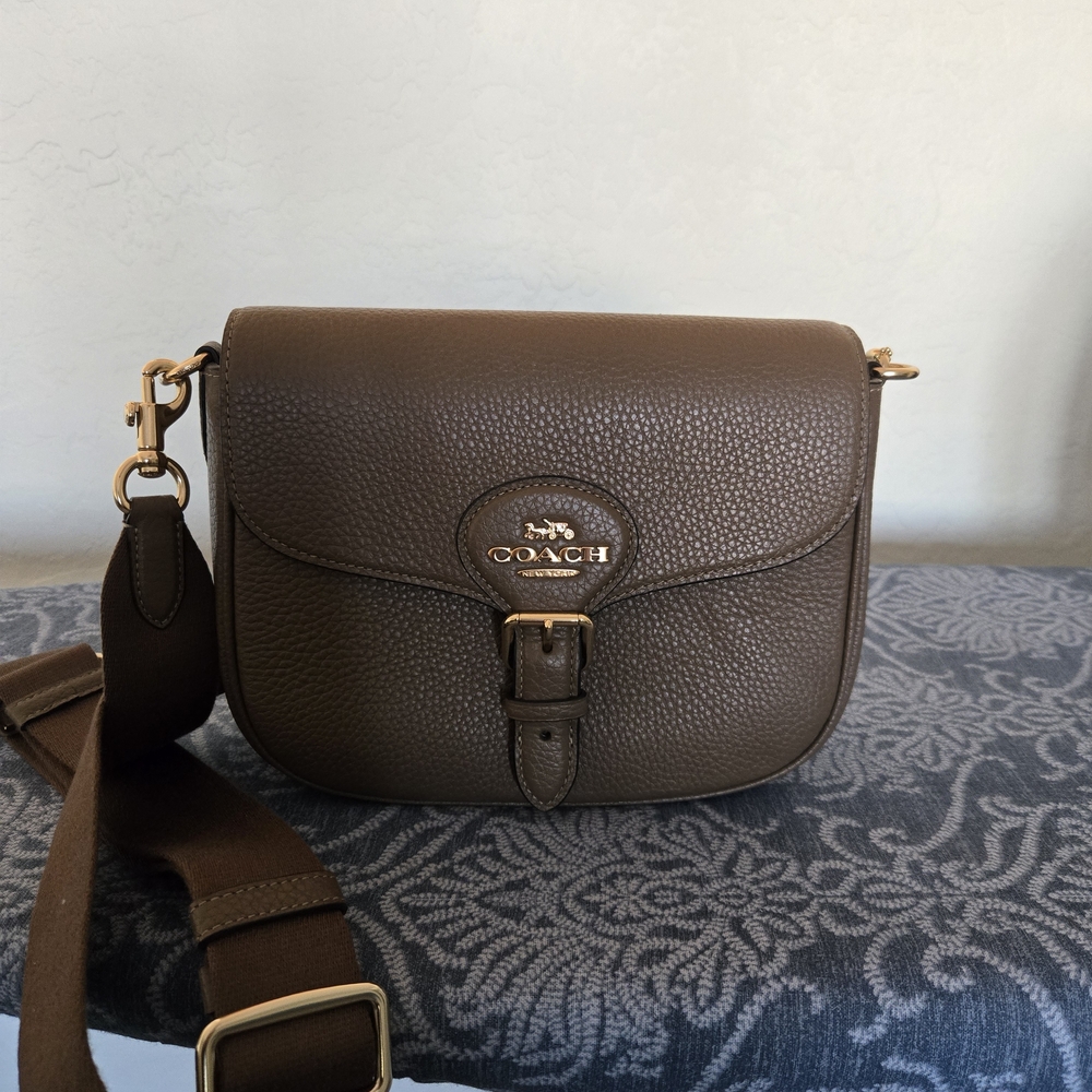 Coach Tan Leather Crossbody Bag